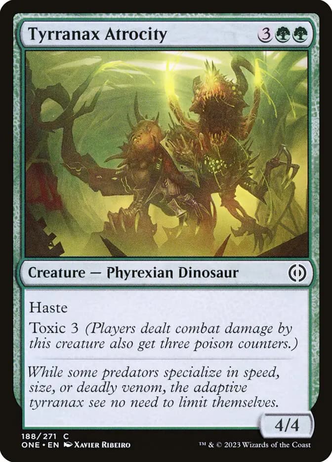 Card image of Tyrranax Atrocity