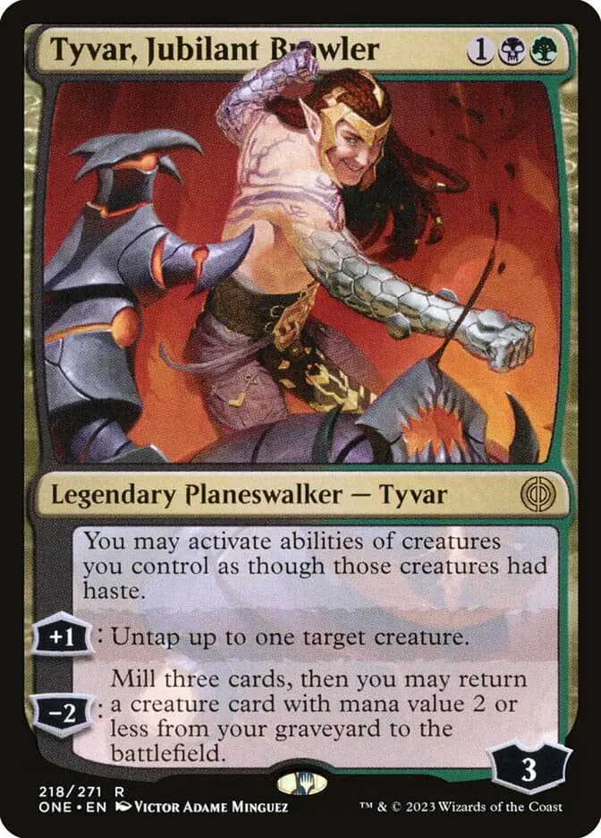 Card image of Tyvar, Jubilant Brawler