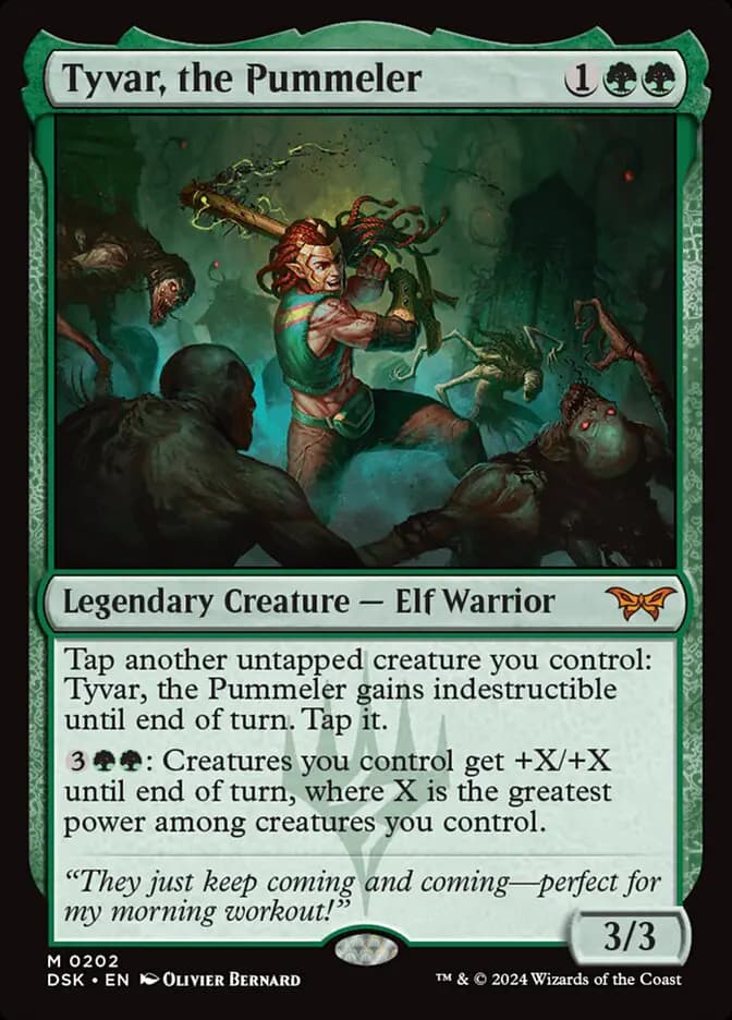 Card image of Tyvar, the Pummeler