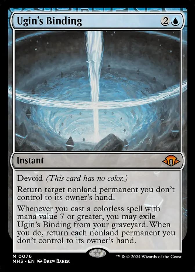 Card image of Ugin's Binding