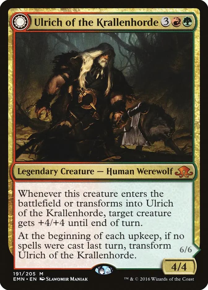 Card image of Ulrich of the Krallenhorde / Ulrich, Uncontested Alpha