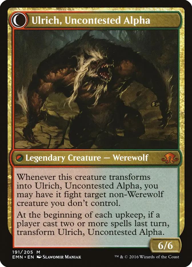 Card image of Ulrich of the Krallenhorde / Ulrich, Uncontested Alpha
