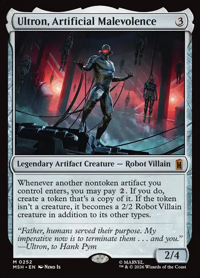 Card image of Ultron, Artificial Malevolence
