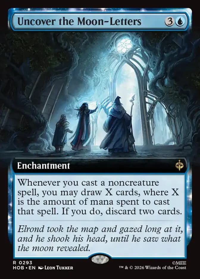 Card image of Uncover the Moon-Letters