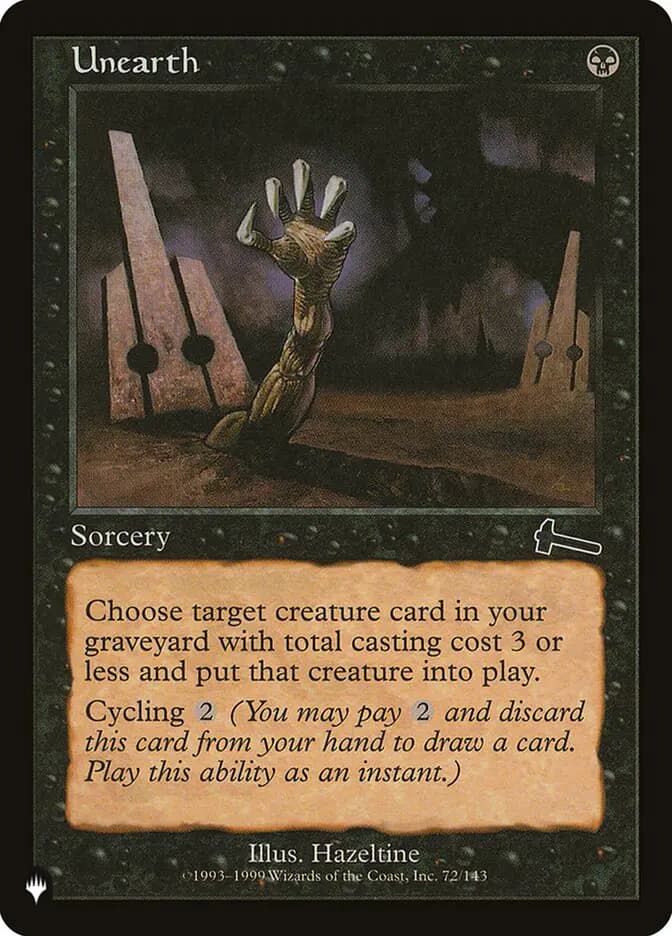 Card image of Unearth