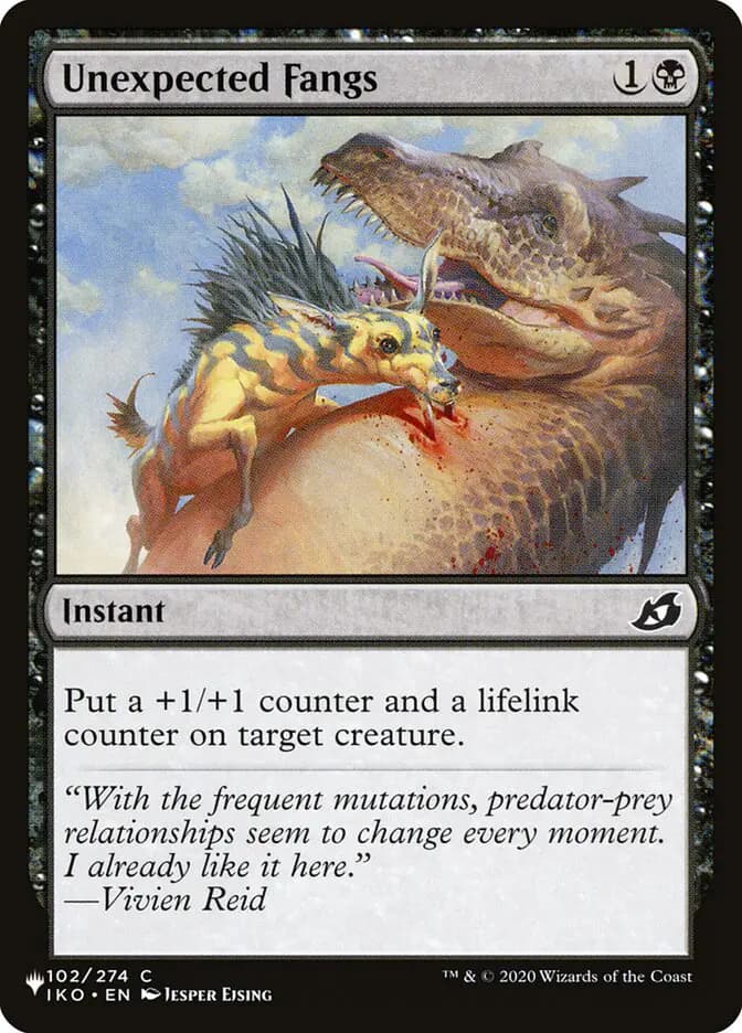 Card image of Unexpected Fangs
