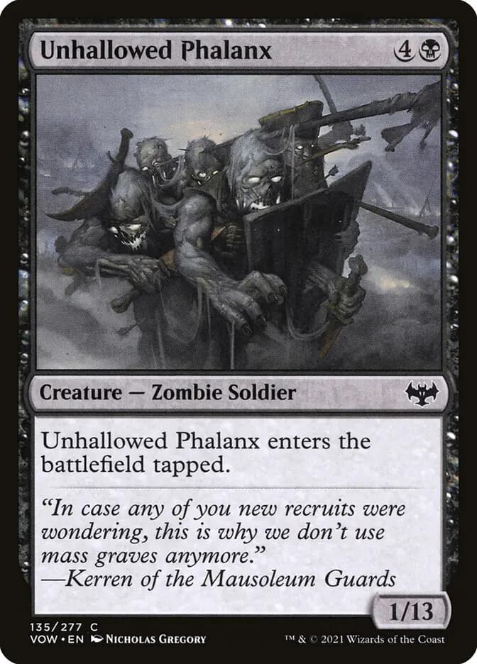 Card image of Unhallowed Phalanx