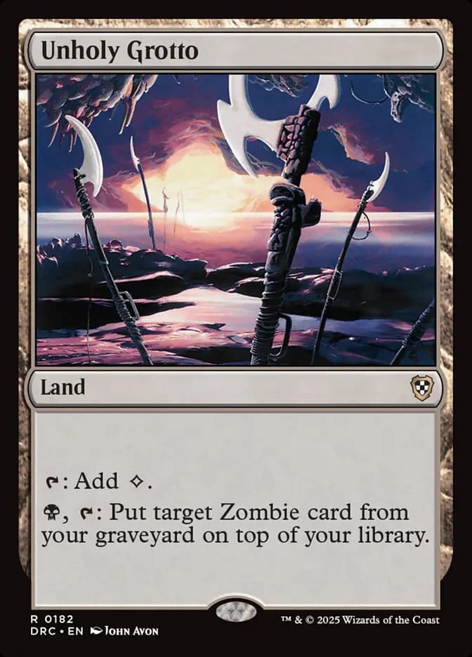 Card image of Unholy Grotto