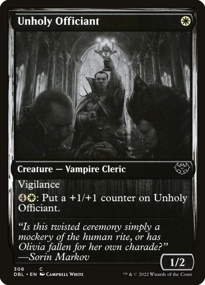 Card image of Unholy Officiant