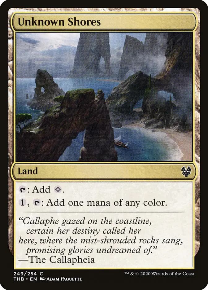 Card image of Unknown Shores