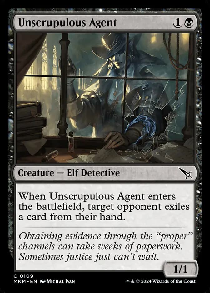 Card image of Unscrupulous Agent