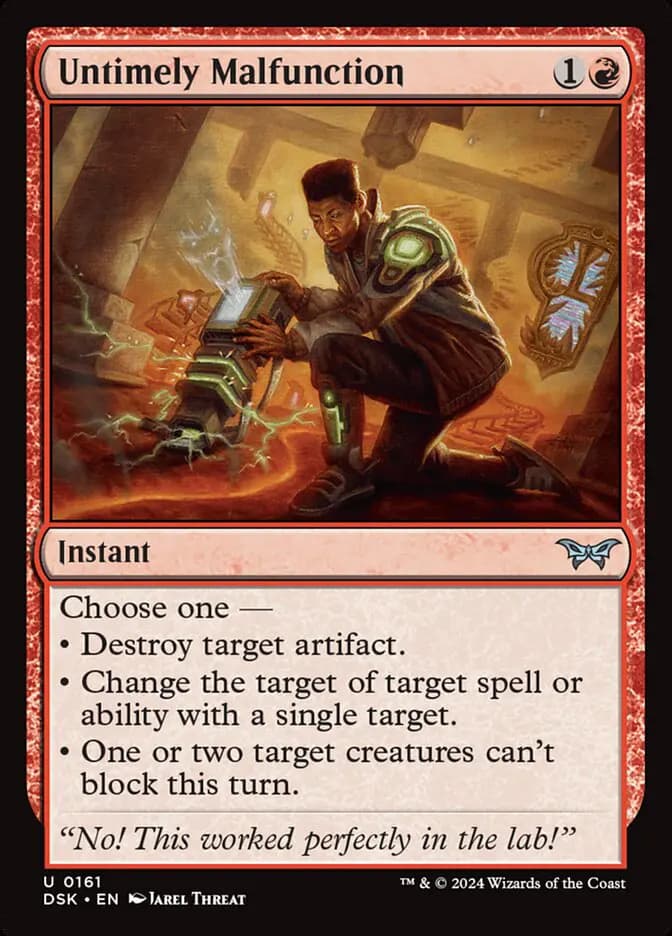Card image of Untimely Malfunction
