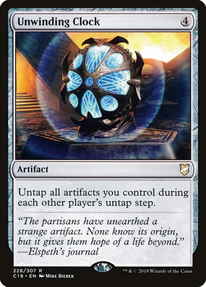 Card image of Unwinding Clock