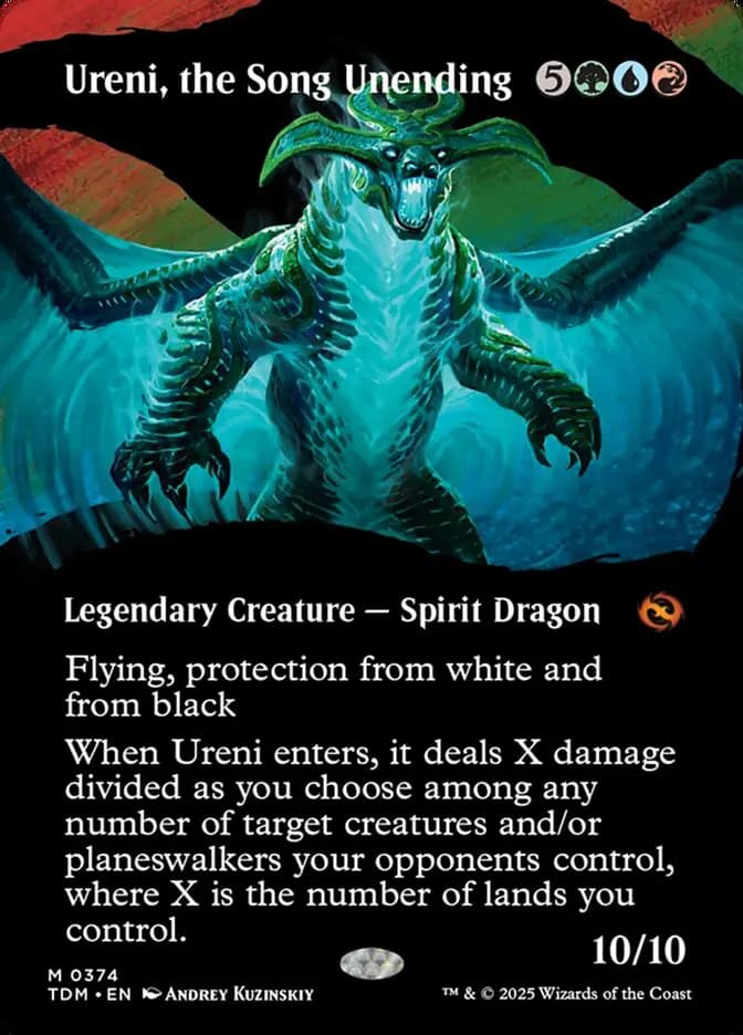 Card image of Ureni, the Song Unending