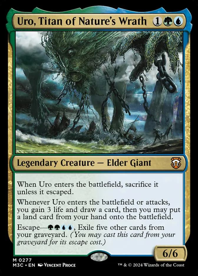 Card image of Uro, Titan of Nature's Wrath