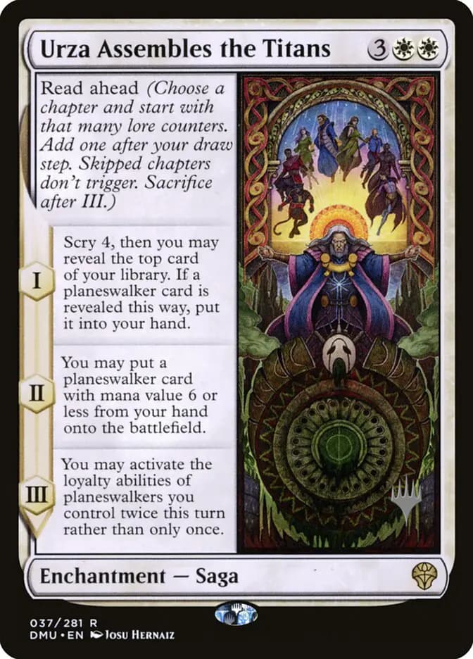 Card image of Urza Assembles the Titans