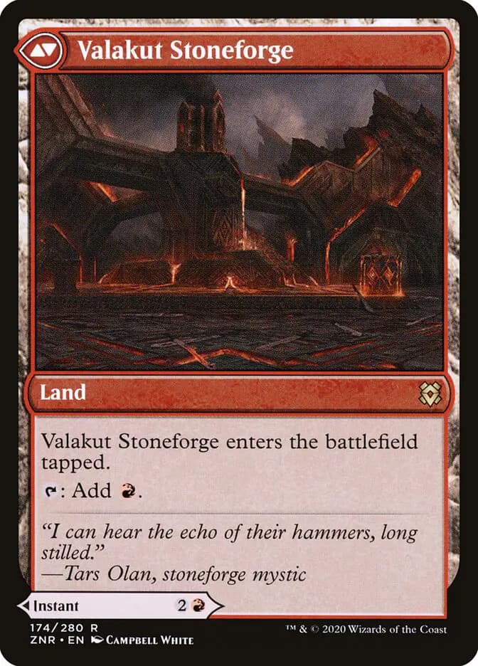 Card image of Valakut Awakening / Valakut Stoneforge