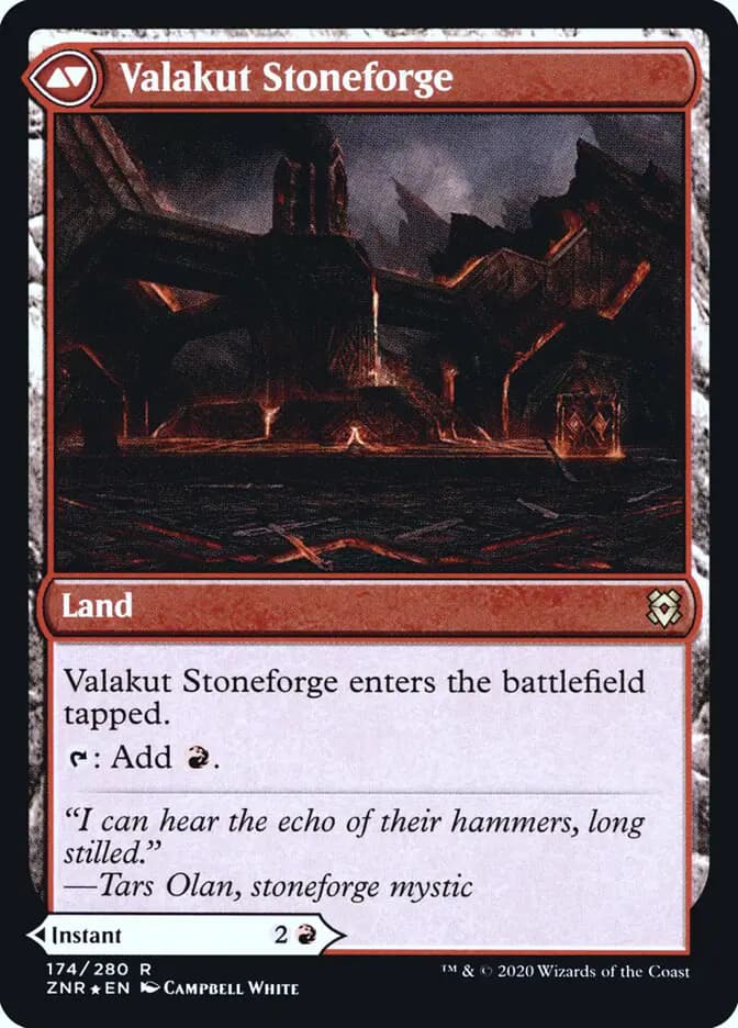 Card image of Valakut Awakening / Valakut Stoneforge