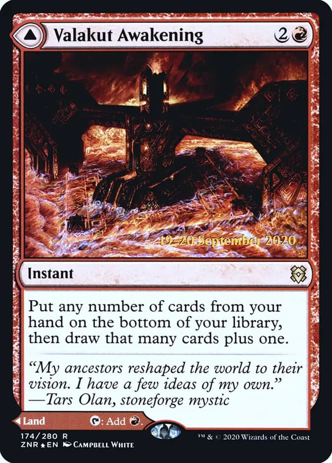 Card image of Valakut Awakening / Valakut Stoneforge