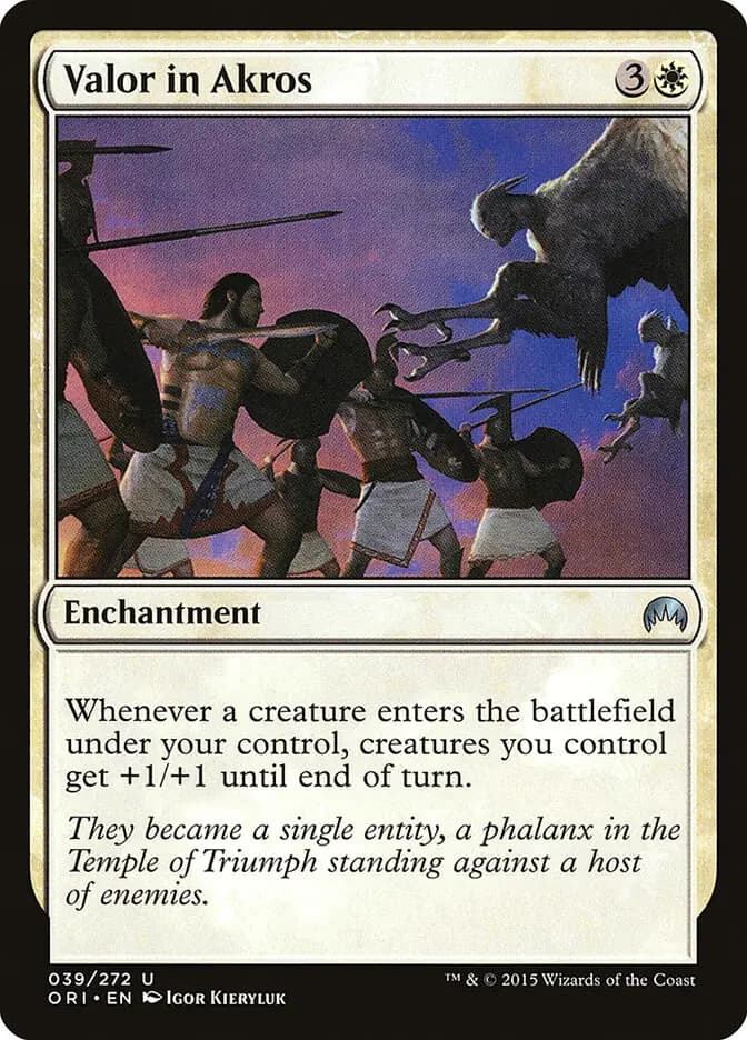 Card image of Valor in Akros