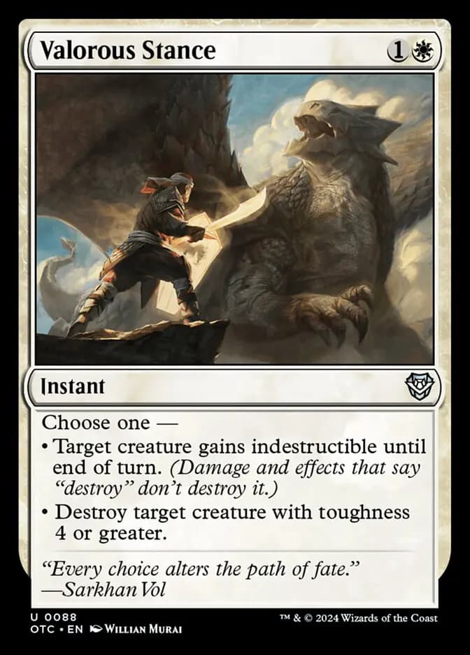 Card image of Valorous Stance