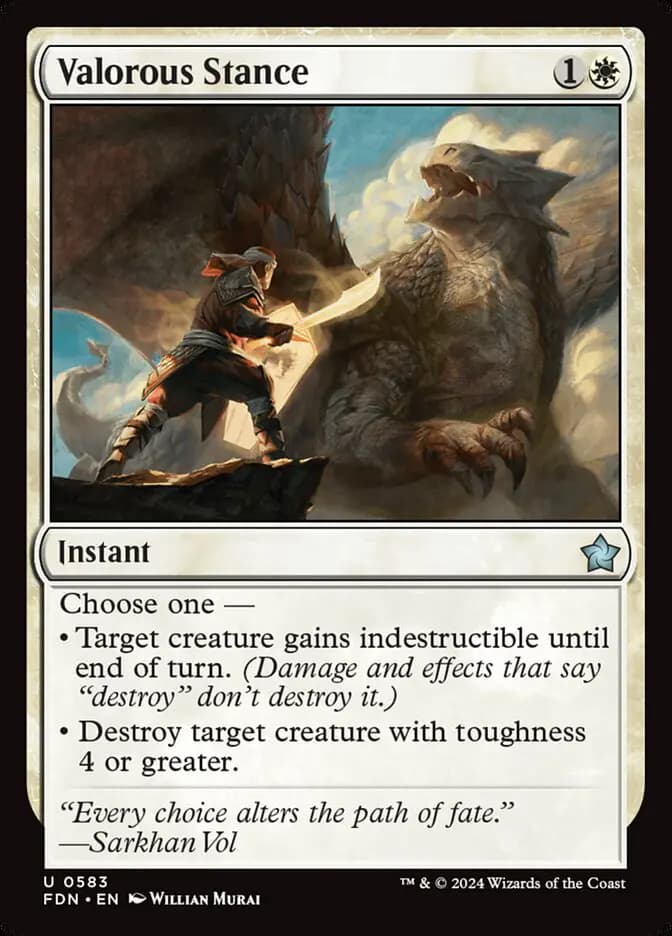 Card image of Valorous Stance