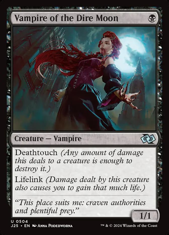 Card image of Vampire of the Dire Moon