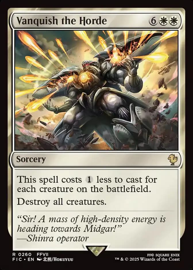 Card image of Vanquish the Horde