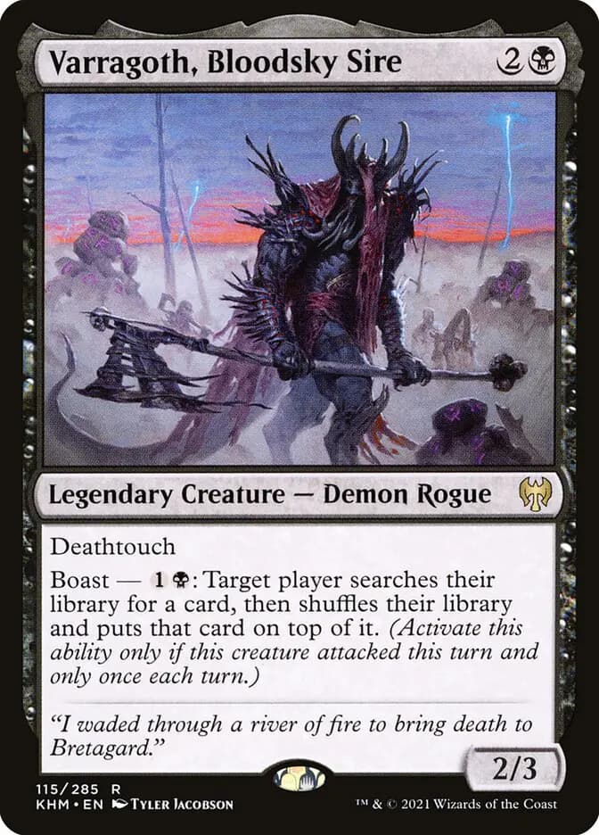 Card image of Varragoth, Bloodsky Sire