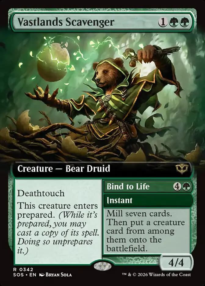 Card image of Vastlands Scavenger / Bind to Life