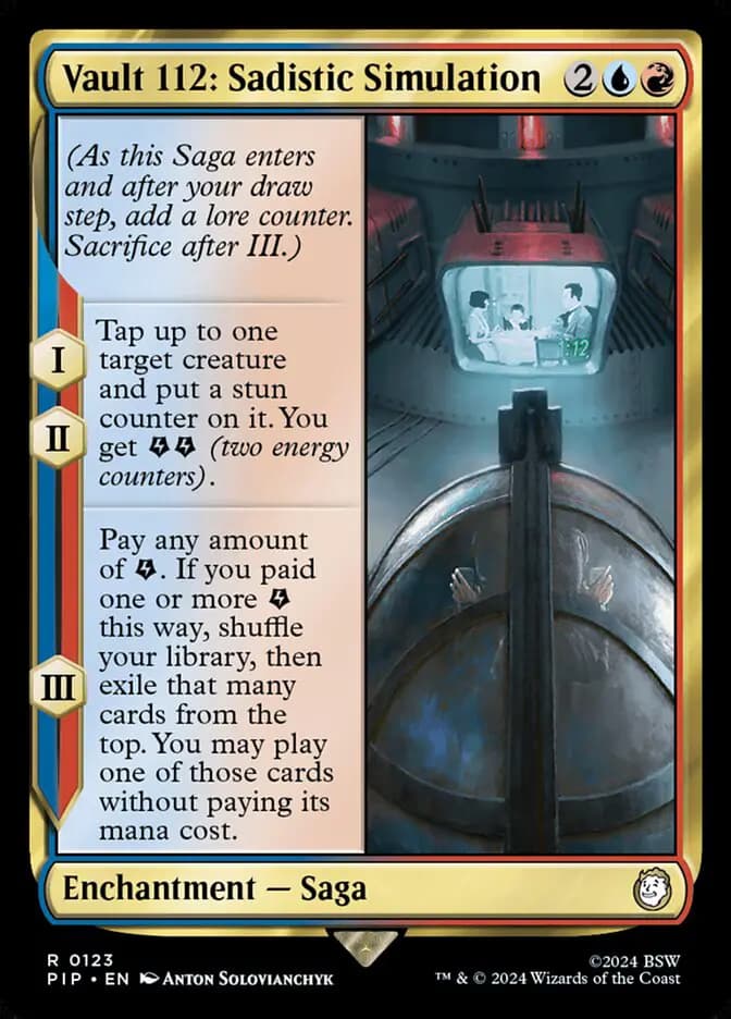Card image of Vault 112: Sadistic Simulation