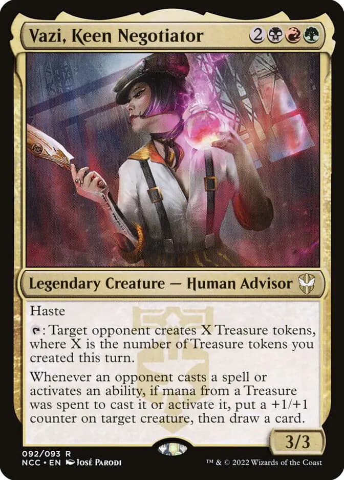 Card image of Vazi, Keen Negotiator
