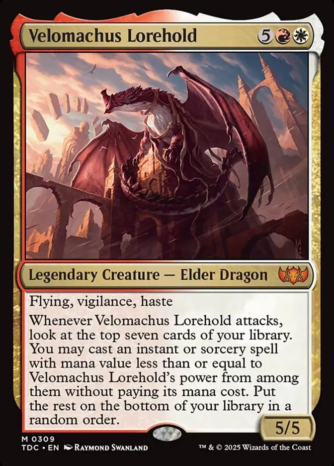 Card image of Velomachus Lorehold