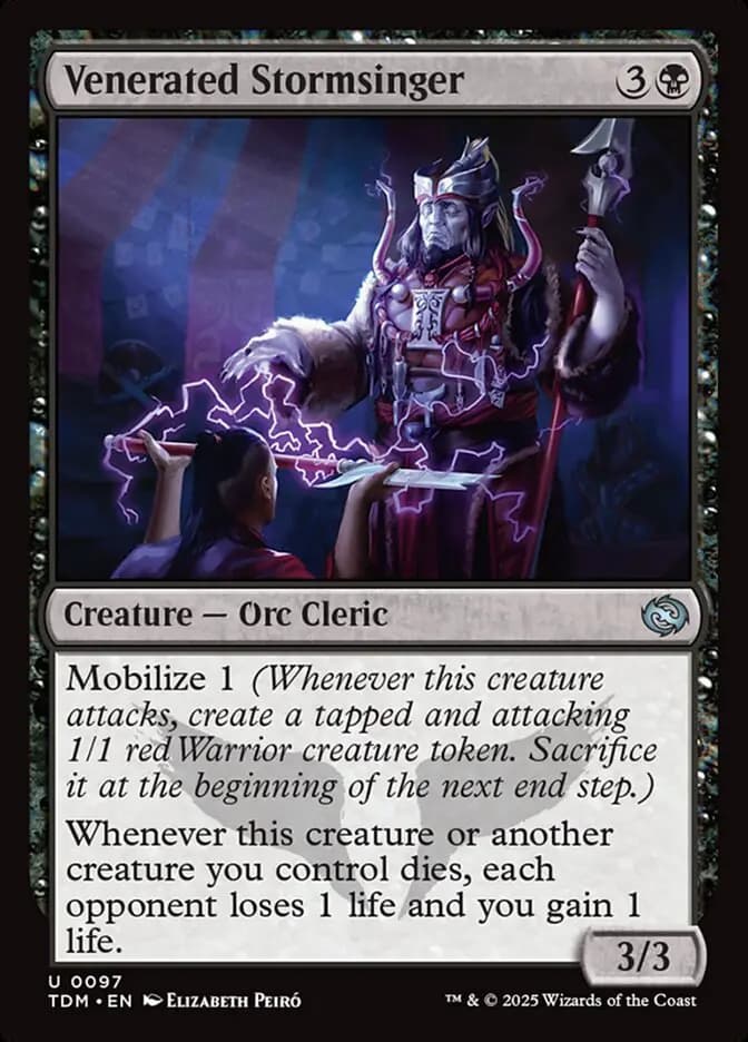 Card image of Venerated Stormsinger
