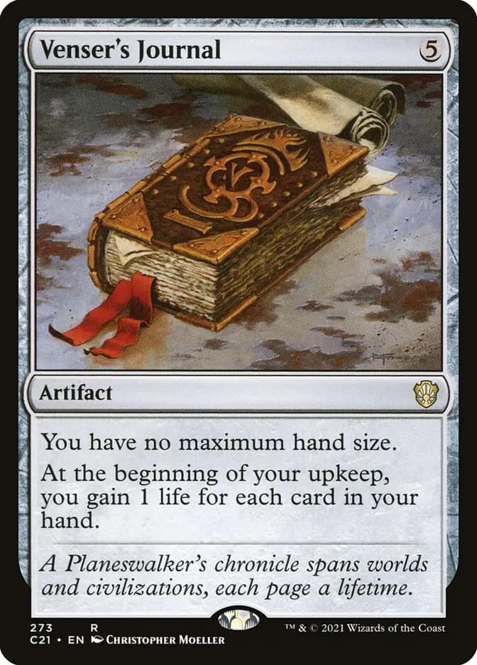 Card image of Venser's Journal