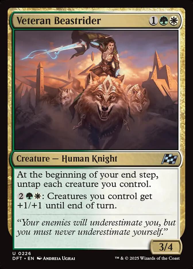 Card image of Veteran Beastrider