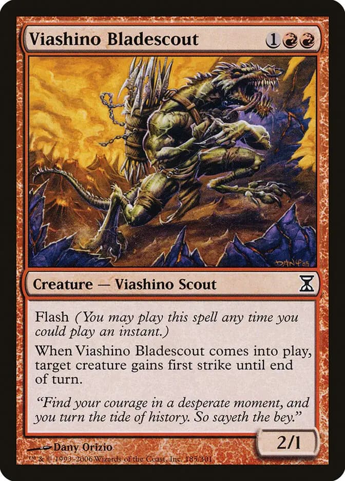 Card image of Viashino Bladescout