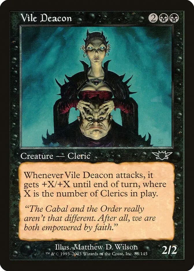 Card image of Vile Deacon