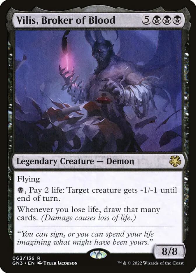 Card image of Vilis, Broker of Blood