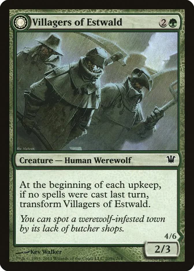 Card image of Villagers of Estwald / Howlpack of Estwald