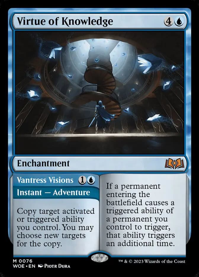 Card image of Virtue of Knowledge / Vantress Visions