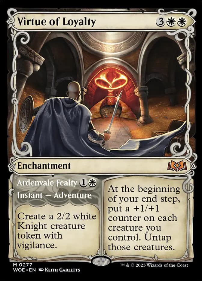 Card image of Virtue of Loyalty / Ardenvale Fealty