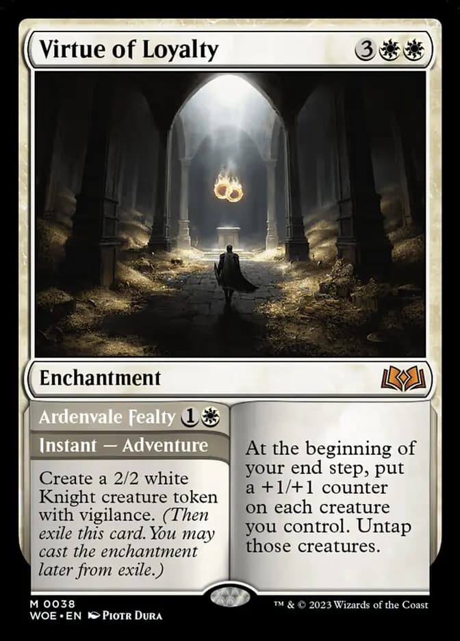 Card image of Virtue of Loyalty / Ardenvale Fealty