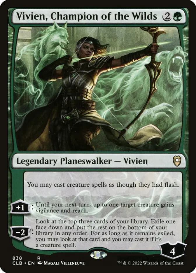 Card image of Vivien, Champion of the Wilds