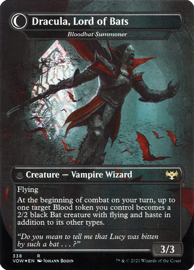 Card image of Voldaren Bloodcaster / Bloodbat Summoner