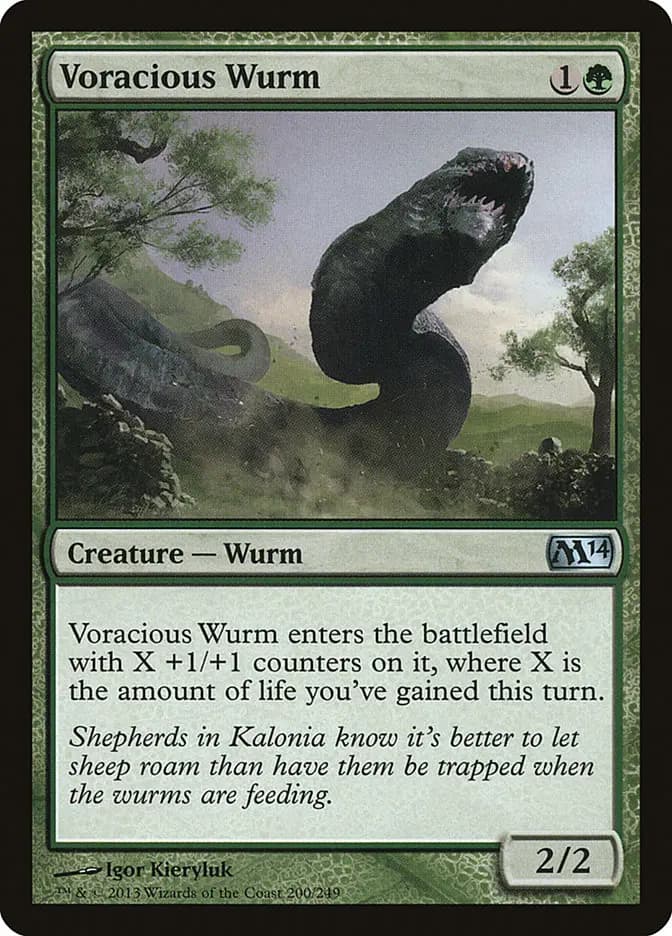Card image of Voracious Wurm