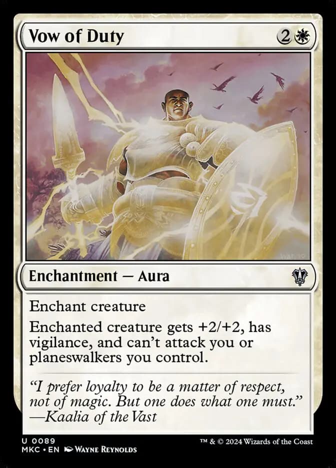 Card image of Vow of Duty
