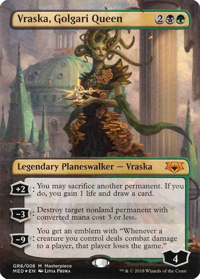 mtg vraska cards Vraska, Swarm's Embrace Print