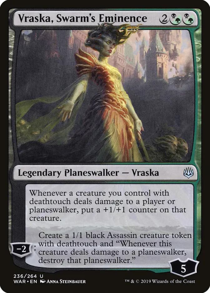 Card image of Vraska, Swarm's Eminence