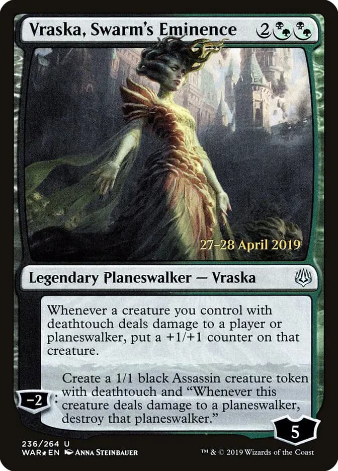 Card image of Vraska, Swarm's Eminence